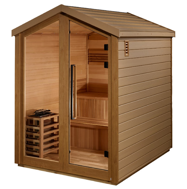 New 2026 Kaarina 6 Person Outdoor Traditional Sauna (GDI-8506-01) - Canadian Red Cedar Interior
