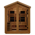 New 2026 Loviisa 3 Person Hybrid (PureTech™ Full Spectrum IR or Traditional Stove) Outdoor Saunaa (GDI-8523-01) - Canadian Red Cedar Interior