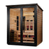 Golden Designs "Loviisa" 3 Person, 2 Tone Barn Hybrid (PureTech™ Full Spectrum IR or Traditional Stove) Outdoor Sauna