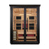 Golden Designs "Loviisa" 3 Person, Black Barn Hybrid (PureTech™ Full Spectrum IR or Traditional Stove) Outdoor Sauna