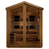 New 2026 Kaskinen 6 Person Hybrid (PureTech™ Full Spectrum IR or Traditional Stove) Outdoor Sauna (GDI-8526-01) - Canadian Red Cedar Interior