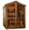 New 2026 Kaskinen 6 Person Hybrid (PureTech™ Full Spectrum IR or Traditional Stove) Outdoor Sauna (GDI-8526-01) - Canadian Red Cedar Interior
