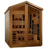 New 2026 Kaskinen 6 Person Hybrid (PureTech™ Full Spectrum IR or Traditional Stove) Outdoor Sauna (GDI-8526-01) - Canadian Red Cedar Interior
