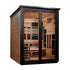 Golden Designs "Kaskinen" 6 Person, 2 Tone Barn Hybrid (PureTech™ Full Spectrum IR or Traditional Stove) Outdoor Sauna
