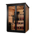 Golden Designs "Kaskinen" 6 Person, 2 Tone Barn Hybrid (PureTech™ Full Spectrum IR or Traditional Stove) Outdoor Sauna