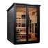 Golden Designs "Kaskinen" 6 Person, Black Barn Hybrid (PureTech™ Full Spectrum IR or Traditional Stove) Outdoor Sauna