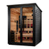 Golden Designs "Kaskinen" 6 Person, Black Barn Hybrid (PureTech™ Full Spectrum IR or Traditional Stove) Outdoor Sauna