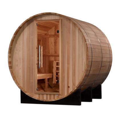 New 2026 "Arosa" 4 Person Barrel Traditional Sauna