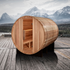 New 2026 "Klosters" 6 Person Barrel Traditional Sauna - Pacific Cedar