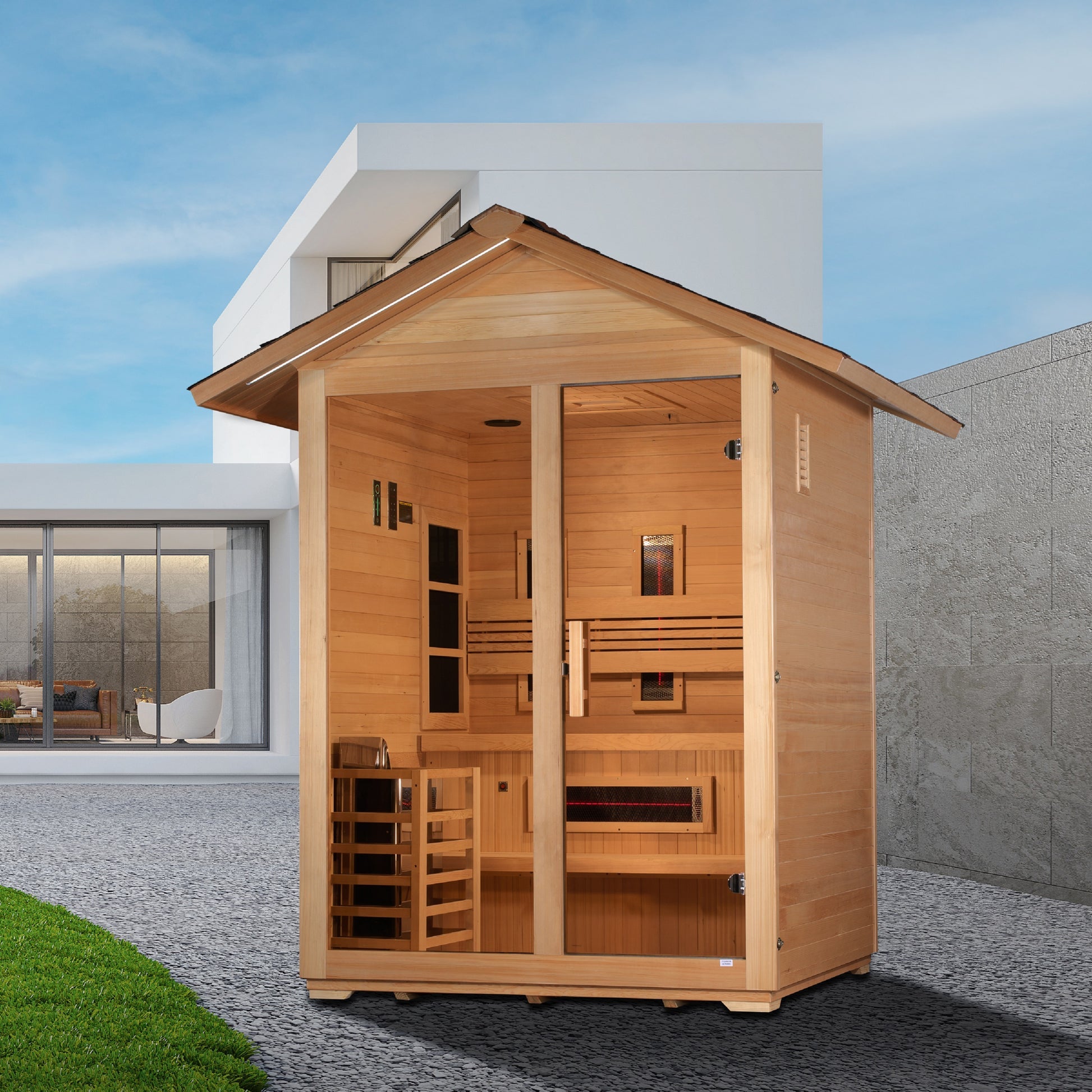 New 2026 "Carinthia" 3-Person Hybrid Outdoor Sauna