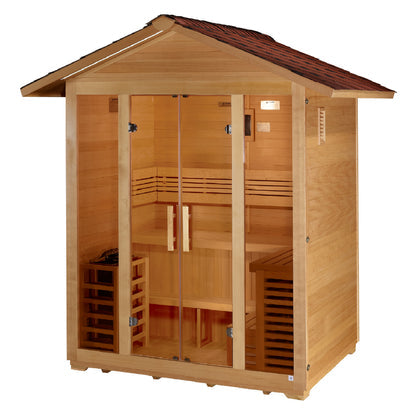 New 2026 "Vorarlberg" 5-Person Traditional Outdoor Sauna