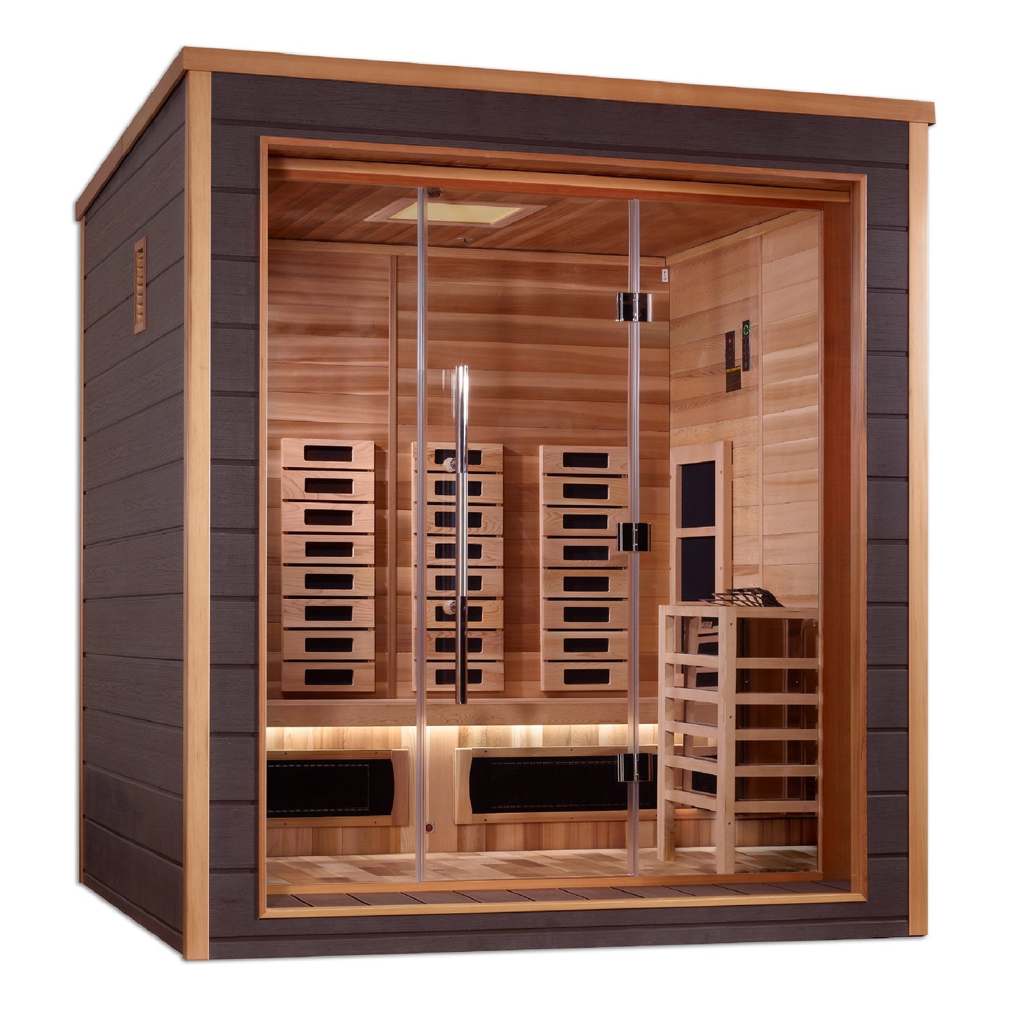 New 2026 "Visby" 3 Person Outdoor-Indoor PureTech Hybrid Full Spectrum Sauna