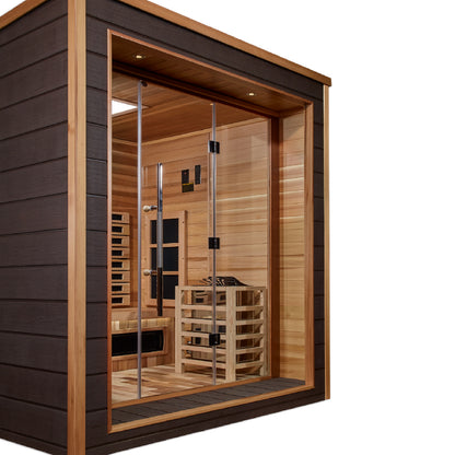 New 2026 "Visby" 3 Person Outdoor-Indoor PureTech Hybrid Full Spectrum Sauna
