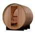 New 2026 "Zurich" 4 Person Barrel Traditional Sauna (w/ Bronze Privacy View)