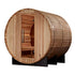 New 2026 "Zurich" 4 Person Barrel Traditional Sauna (w/ Bronze Privacy View)