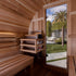 New 2026 "Zurich" 4 Person Barrel Traditional Sauna (w/ Bronze Privacy View)