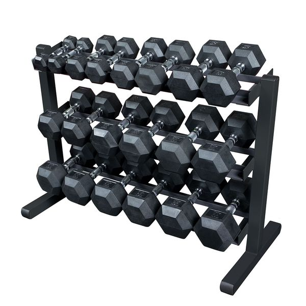 Body-Solid 5-50lb 3 Tier Dumbbell Rack