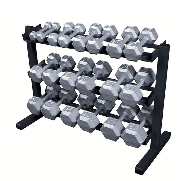 Body-Solid 5-50lb 3 Tier Dumbbell Rack