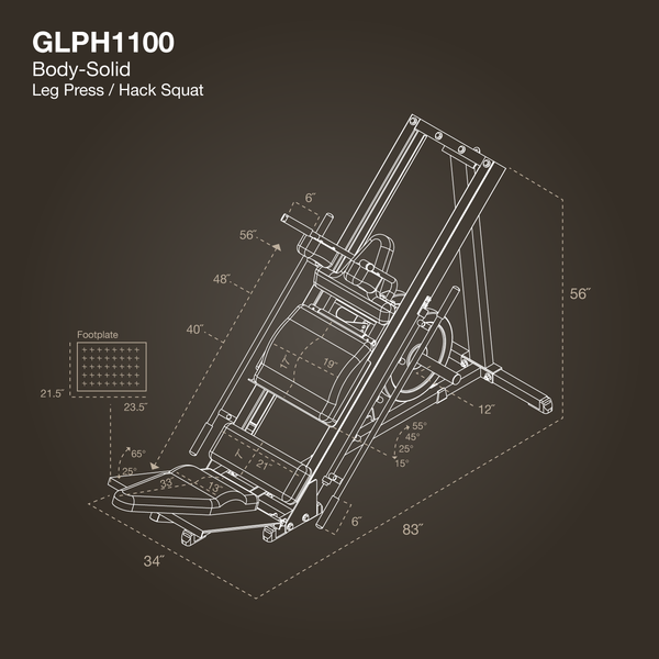 Body-Solid Glph-1100 Leg Press & Hack Squat