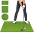 Golf Hitting Mat - PRO 5 x 4 ft - 5 mm Artificial Turf Training Mat for Indoor/Outdoor Swing Practice, Includes 3 Rubber Tees
