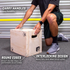 Launch Box 3-In-1 Adjustable Height Wood Plyo Jump Box For Exercises Of All Skill Levels - Small