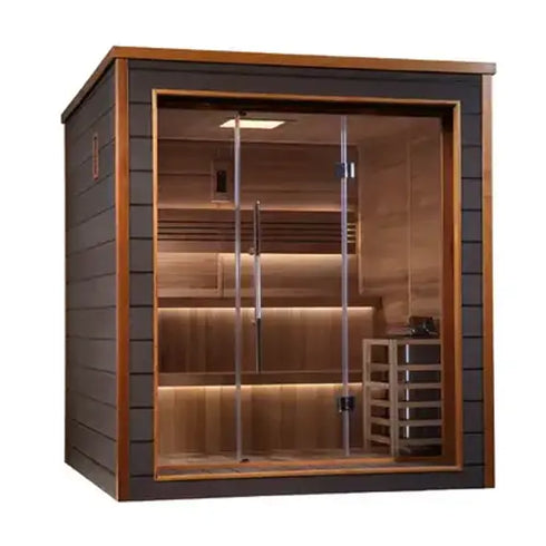 Golden Designs Bergen 6-Person Outdoor-Indoor Traditional Sauna