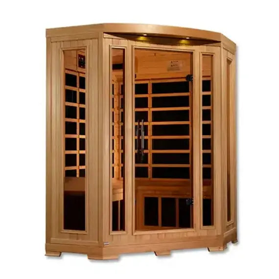 New 2026 Pro 6 "Rebecca" 3-Person Corner Near Zero EMF Far Infrared Sauna