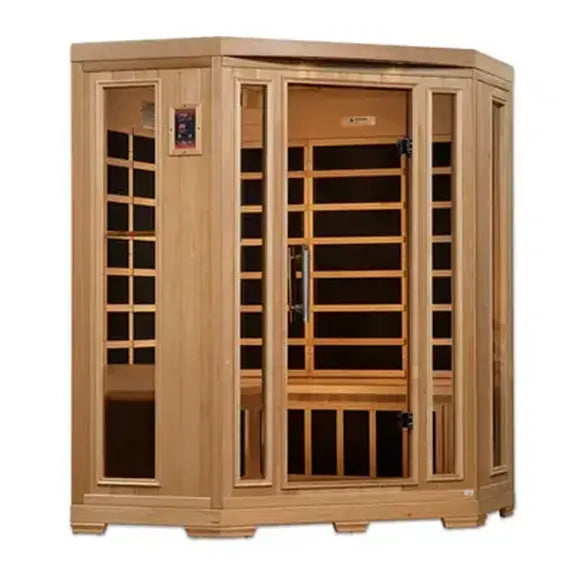 New 2026 Pro 6 "Rebecca" 3 Person Corner Near Zero EMF Far Infrared Sauna