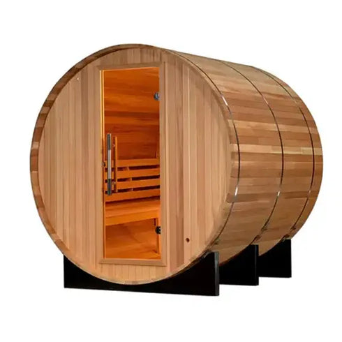 Golden Designs "Uppsala" 4 Person Barrel Traditional Steam Sauna