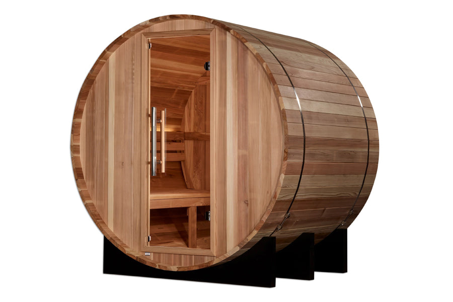 New 2026 "St. Moritz" 2 Person Barrel Traditional Sauna