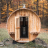 Almost Heaven Grandview 4-6 Person Canopy Barrel Sauna