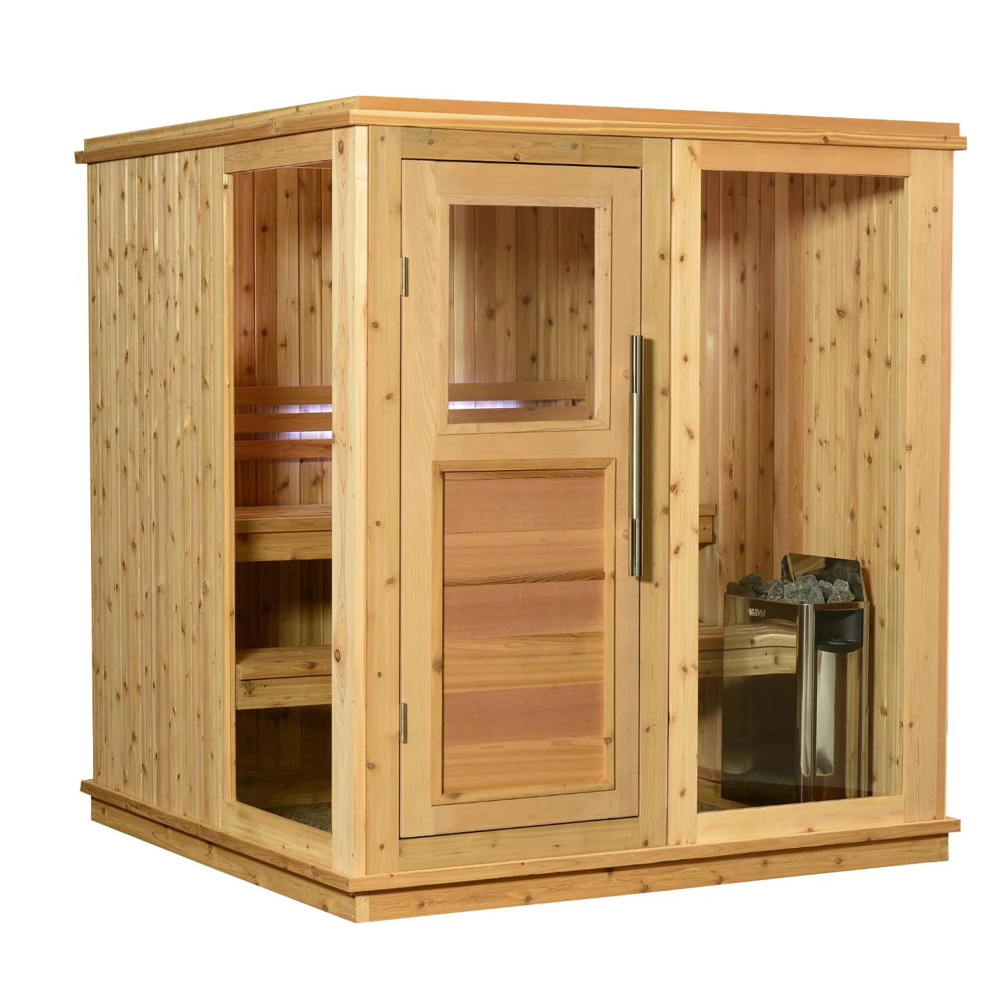 Almost Heaven Grayson 4-Person Indoor Sauna (Respite Series - Hybrid Option)