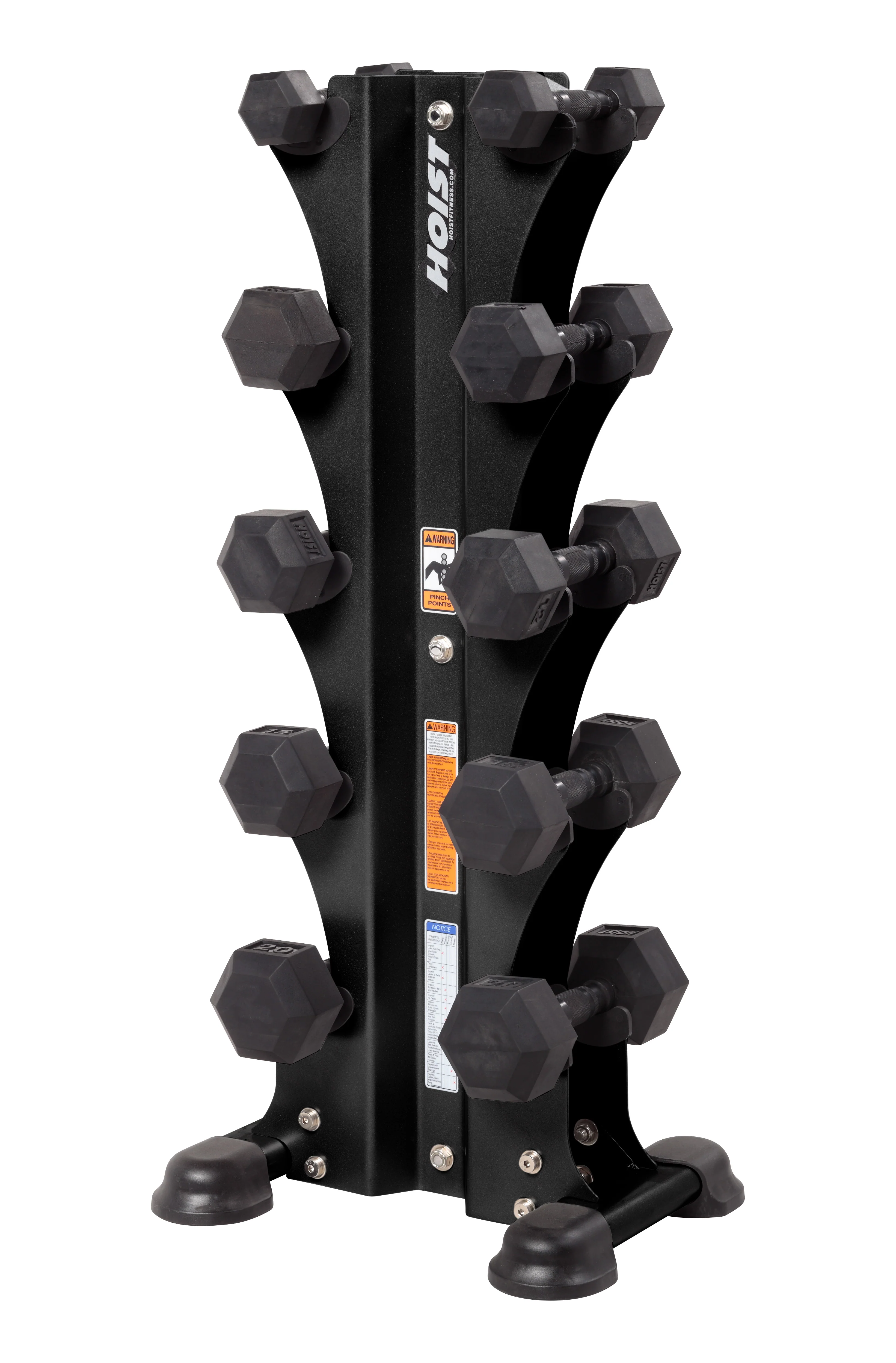 Hoist Fitness 5 Pair Vertical Dumbbell Rack (Dumbbells Not Included)