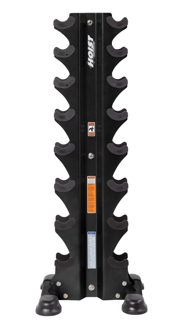 Hoist Fitness 8 Pair Vertical Hex Dumbbell Rack (Dumbbells Not Included)