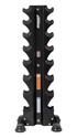 Hoist Fitness 8 Pair Vertical Hex Dumbbell Rack (Dumbbells Not Included)