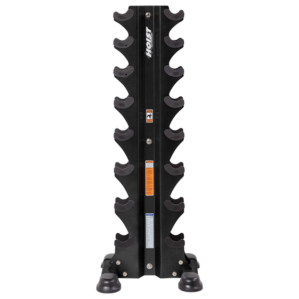 Hoist Fitness 8 Pair Vertical Hex Dumbbell Rack (Dumbbells Not Included)