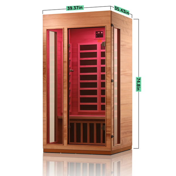 2 Person Indoor Low EMF FAR Infrared Sauna