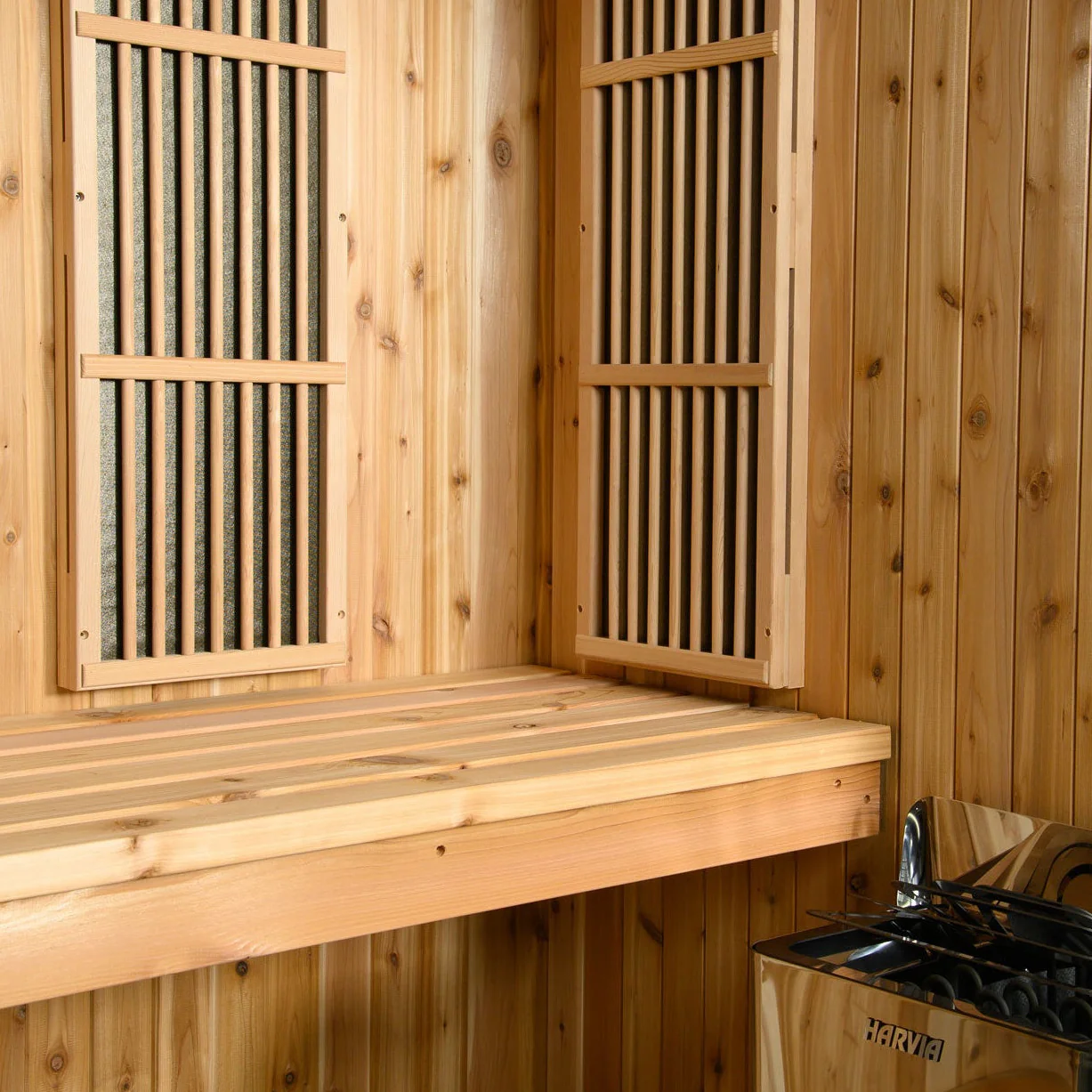 Almost Heaven Auburn 2-3 Person Indoor Sauna (Respite Series - Hybrid Option)