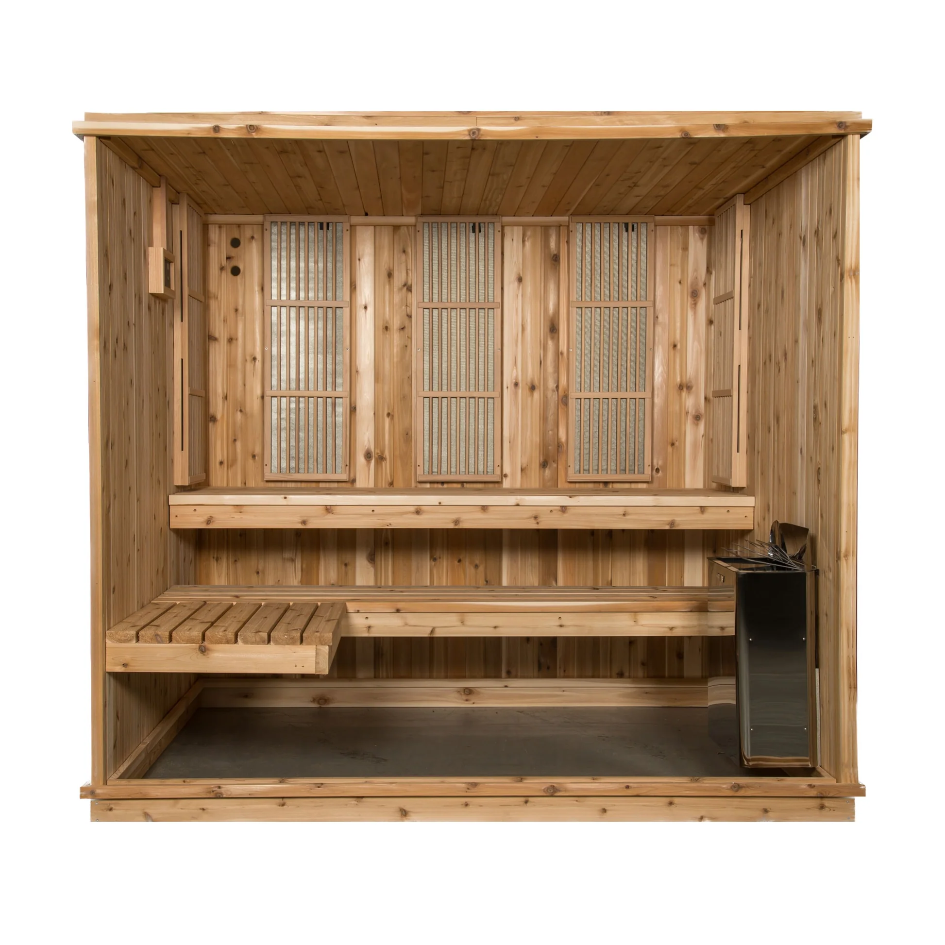Almost Heaven Bridgeport 6-Person Indoor Sauna (Respite Series - Hybrid Option)