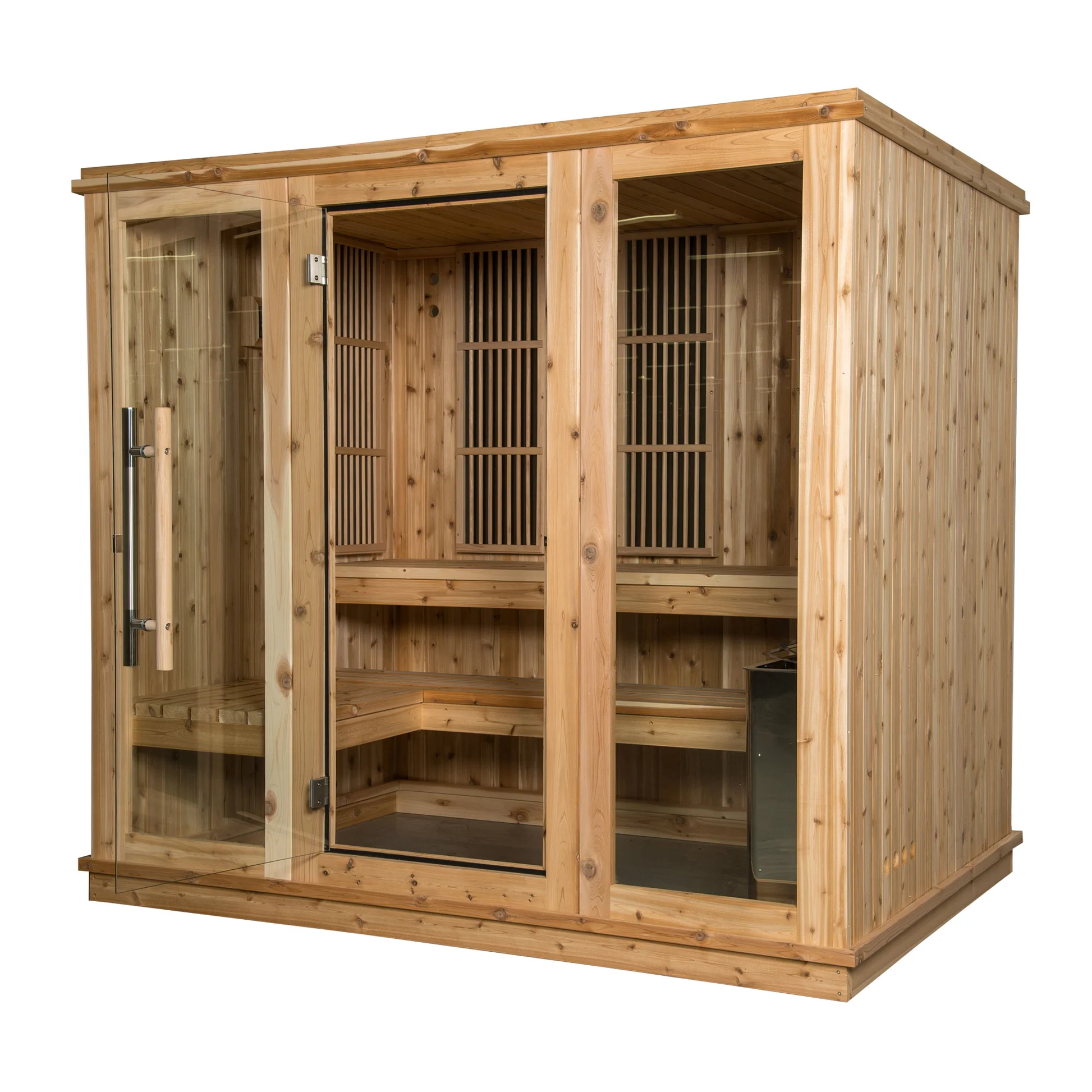 Almost Heaven Bridgeport 6-Person Indoor Sauna (Respite Series - Hybrid Option)