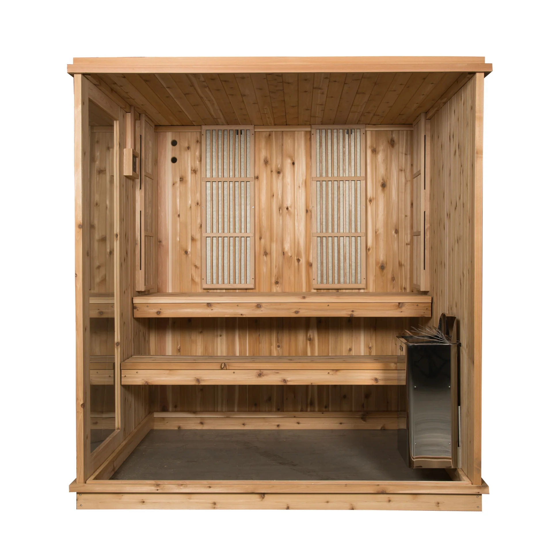 Almost Heaven Grayson 4-Person Indoor Sauna (Respite Series - Hybrid Option)