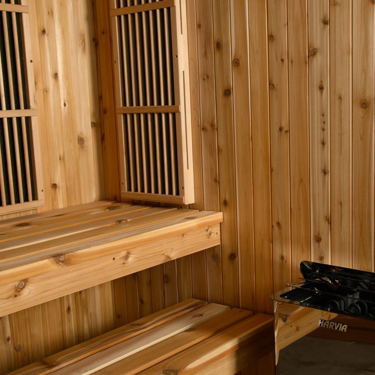 Almost Heaven Madison 2-3 Person Hybrid Indoor Sauna (Respite Series - Hybrid Option)