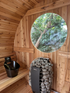 Almost Heaven Huntington 4-6 Person Canopy Barrel Sauna