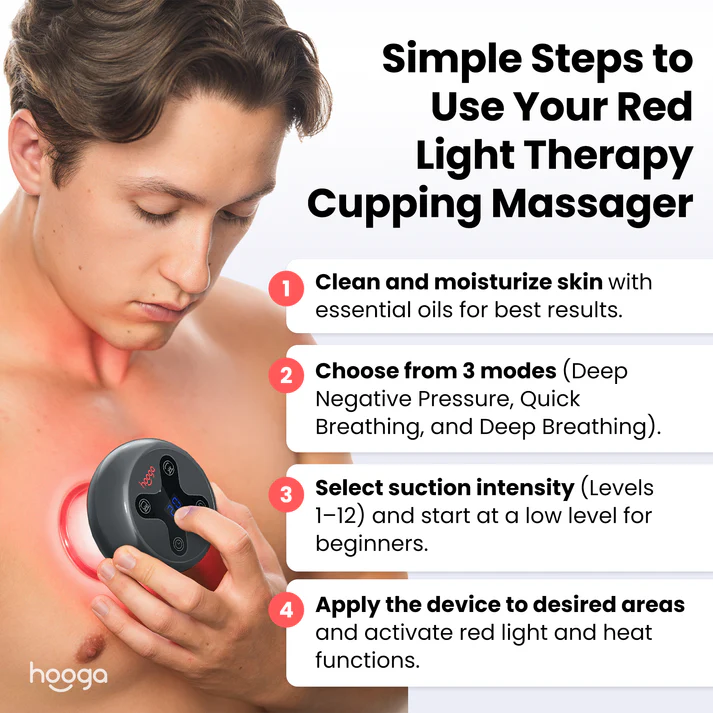 Hooga Red Light Therapy Cupping Device