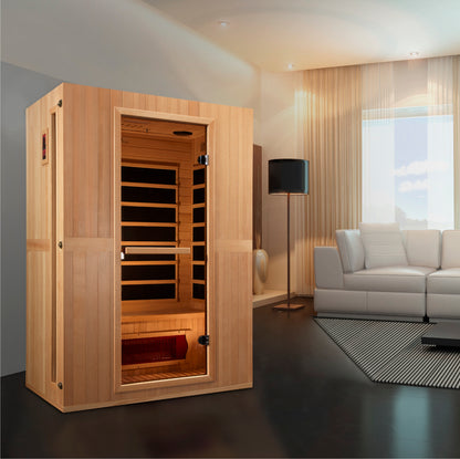 New 2026 Maxxus "Serenity" Dual Tech 2 person Low EMF FAR Infrared Sauna Canadian Hemlock