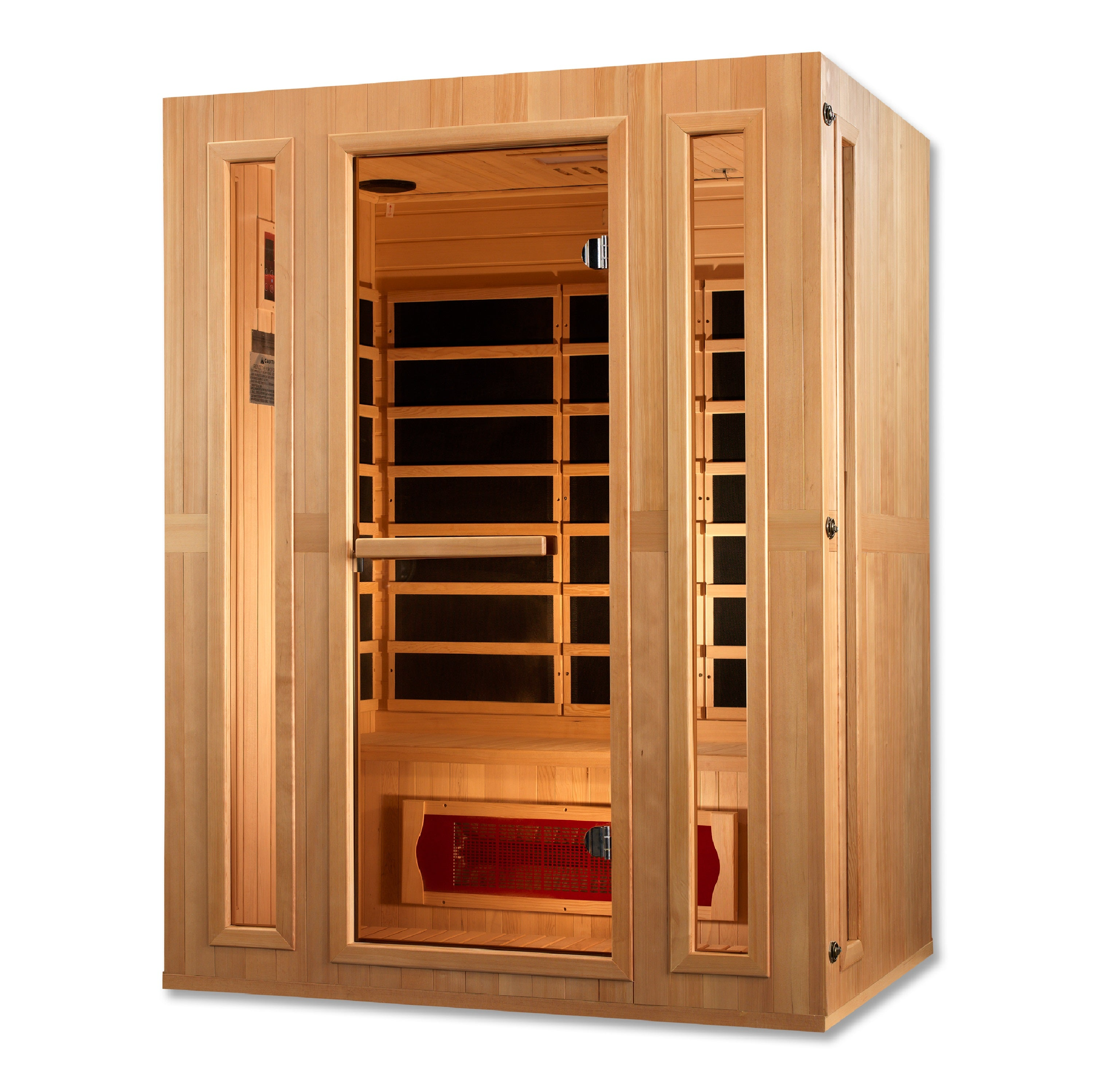 New 2026 Maxxus "Trinity" Dual Tech 3 person Low EMF FAR Infrared Sauna Canadian Hemlock