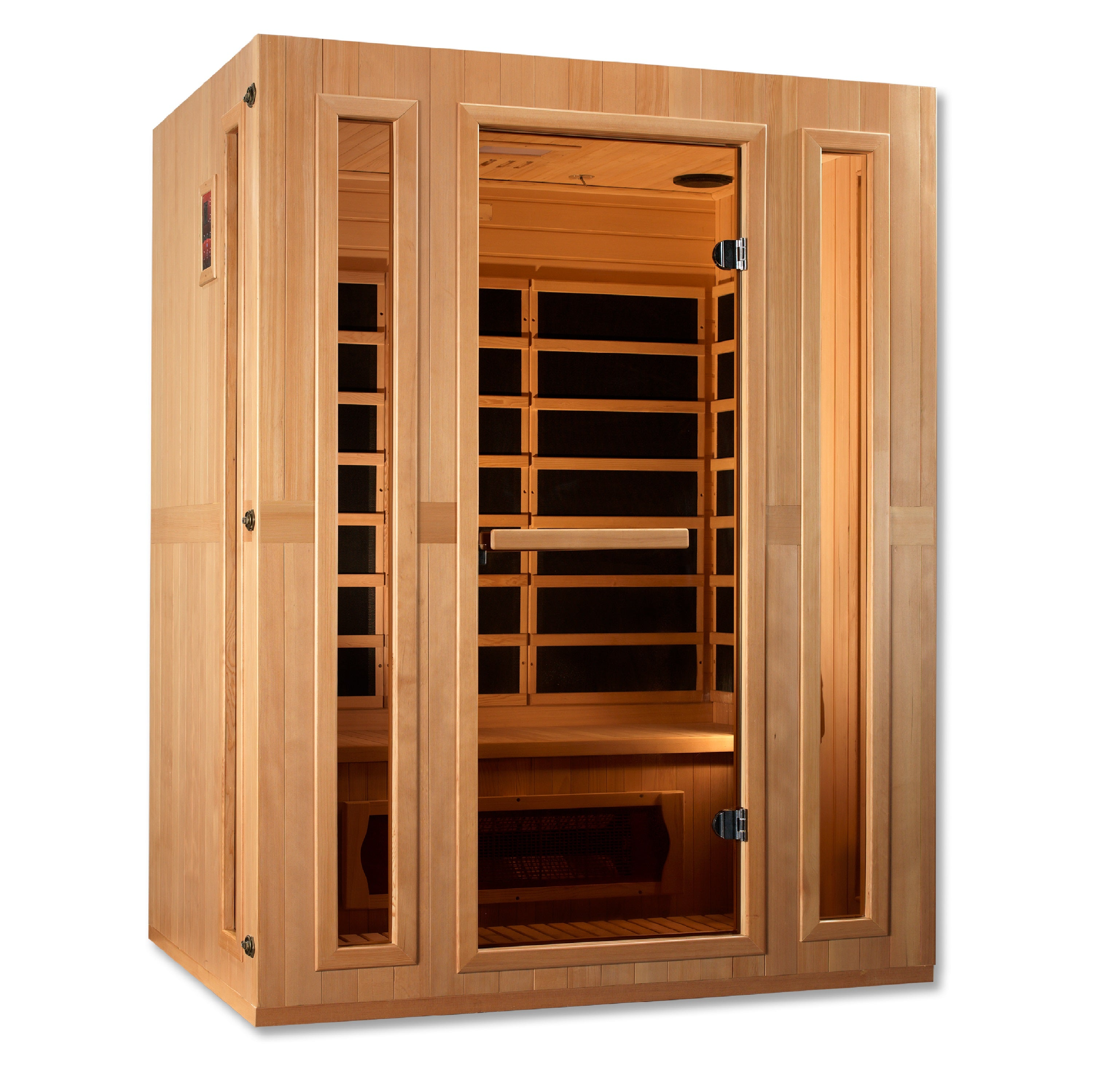 New 2026 Maxxus "Trinity" Dual Tech 3 person Low EMF FAR Infrared Sauna Canadian Hemlock