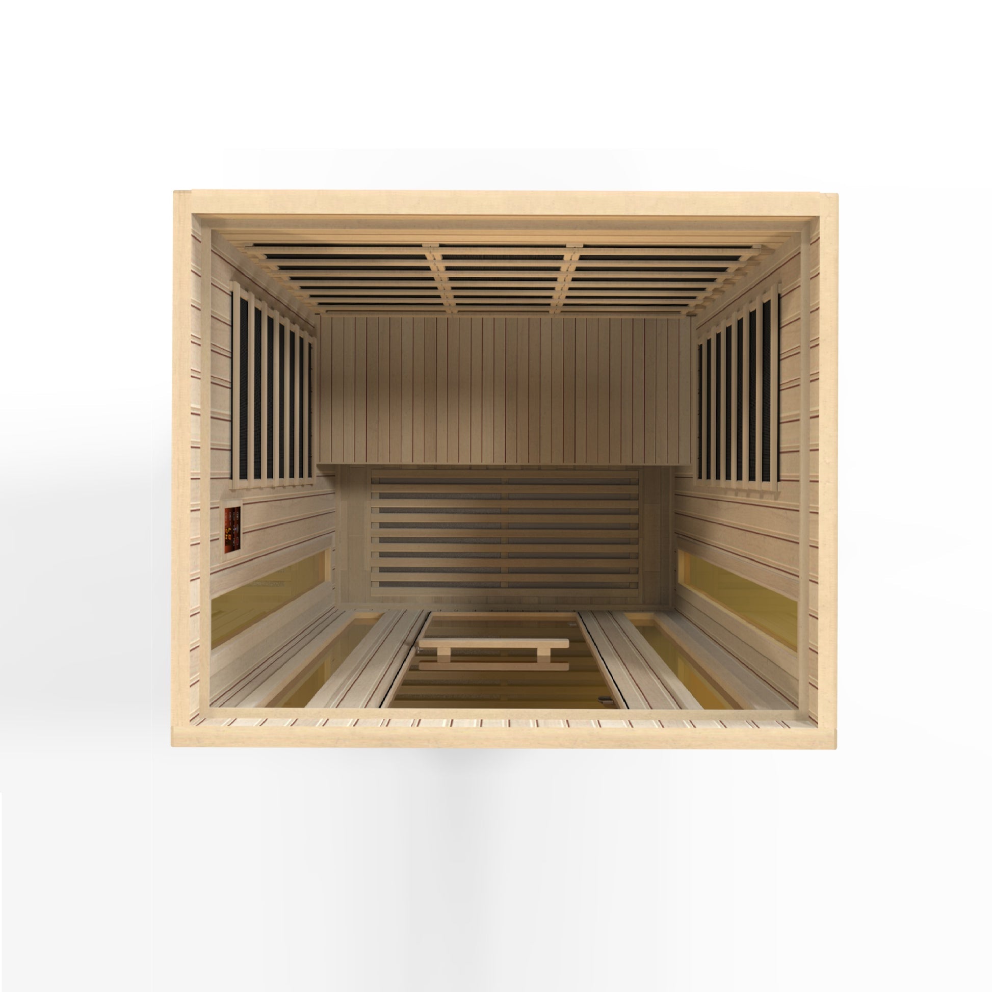 New 2026 Maxxus "Trinity" Dual Tech 3 person Low EMF FAR Infrared Sauna Canadian Hemlock
