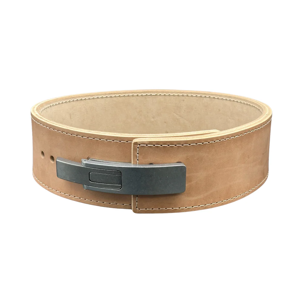 Pioneer Leather Lever Powerlifting Belt - Untreated Leather, 10mm thickness, 4" Belt Width