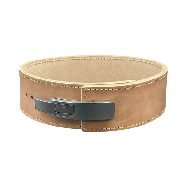 Pioneer Leather Lever Powerlifting Belt - Untreated Leather, 10mm thickness, 4" Belt Width